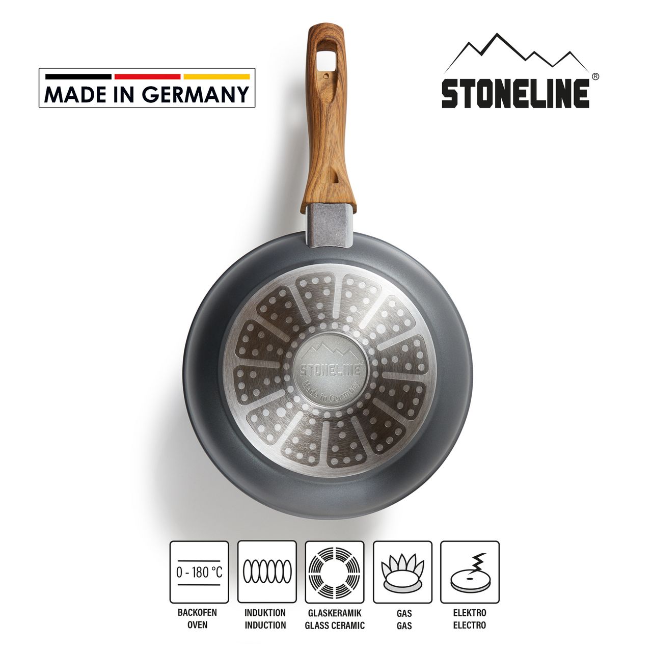 STONELINE® Back to Nature Bratpfanne Made in Germany