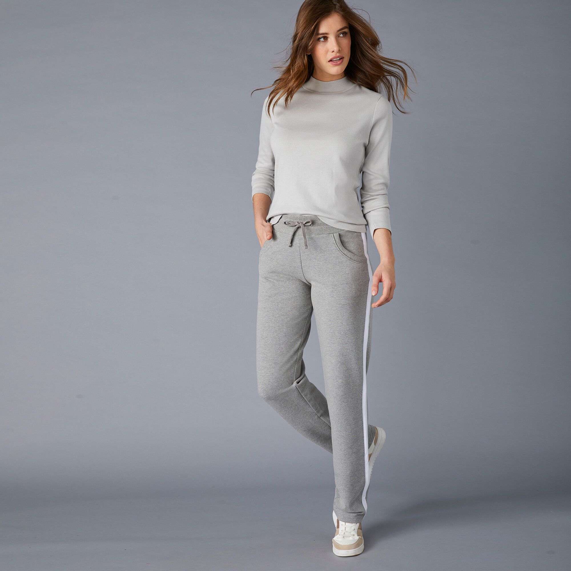 Pantalon jogging bicolore