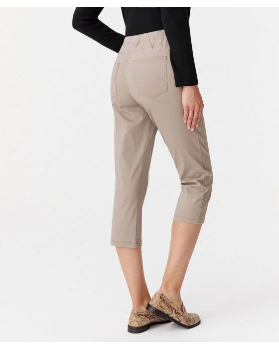 Pantacourt gabardine extensible