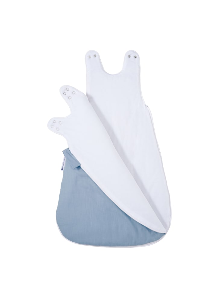 nordic coast company  Baby Schlafsack Grau-Blau günstig kaufen 70