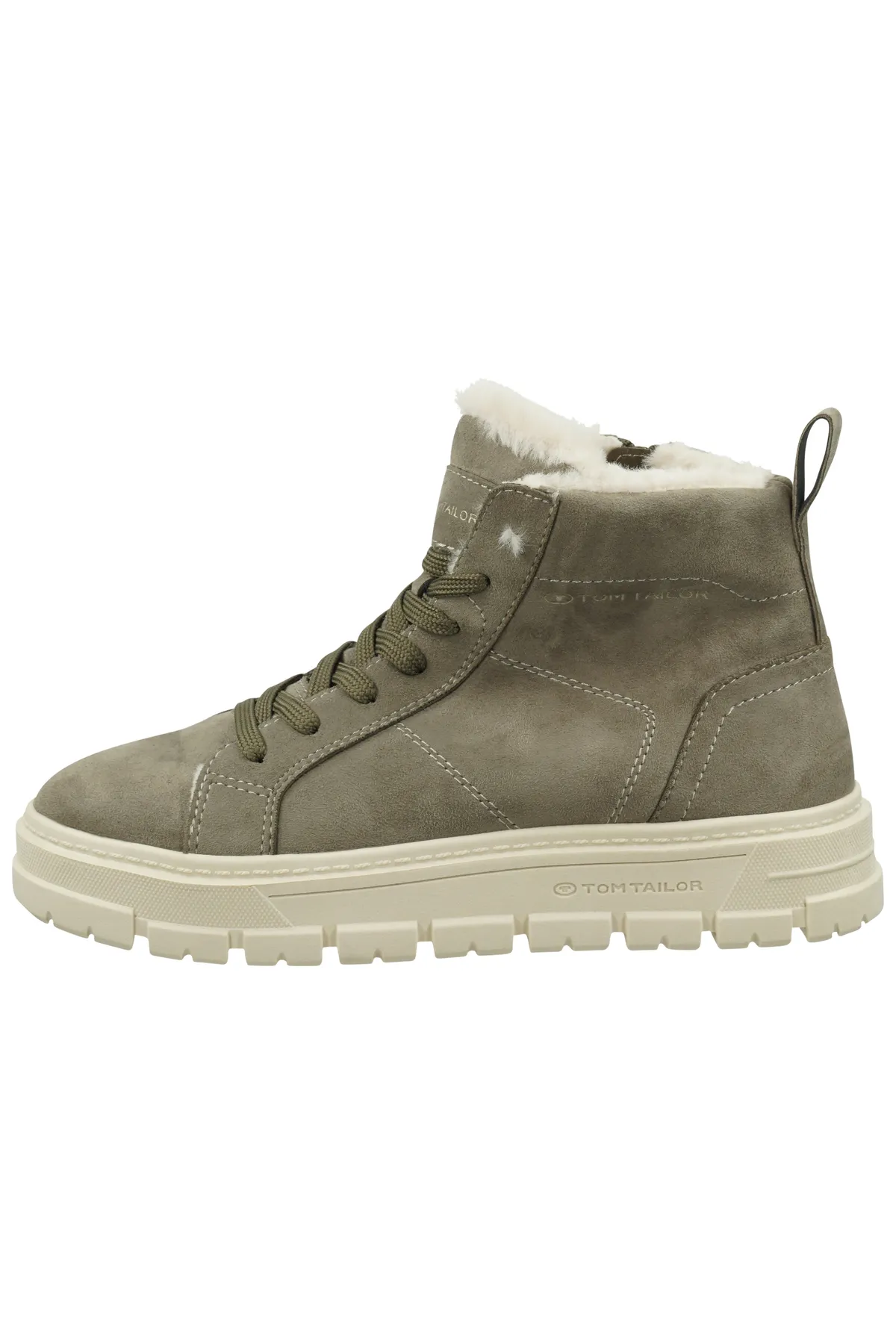 Tom Tailor  Stiefelette - Khaki - Flacher Absatz