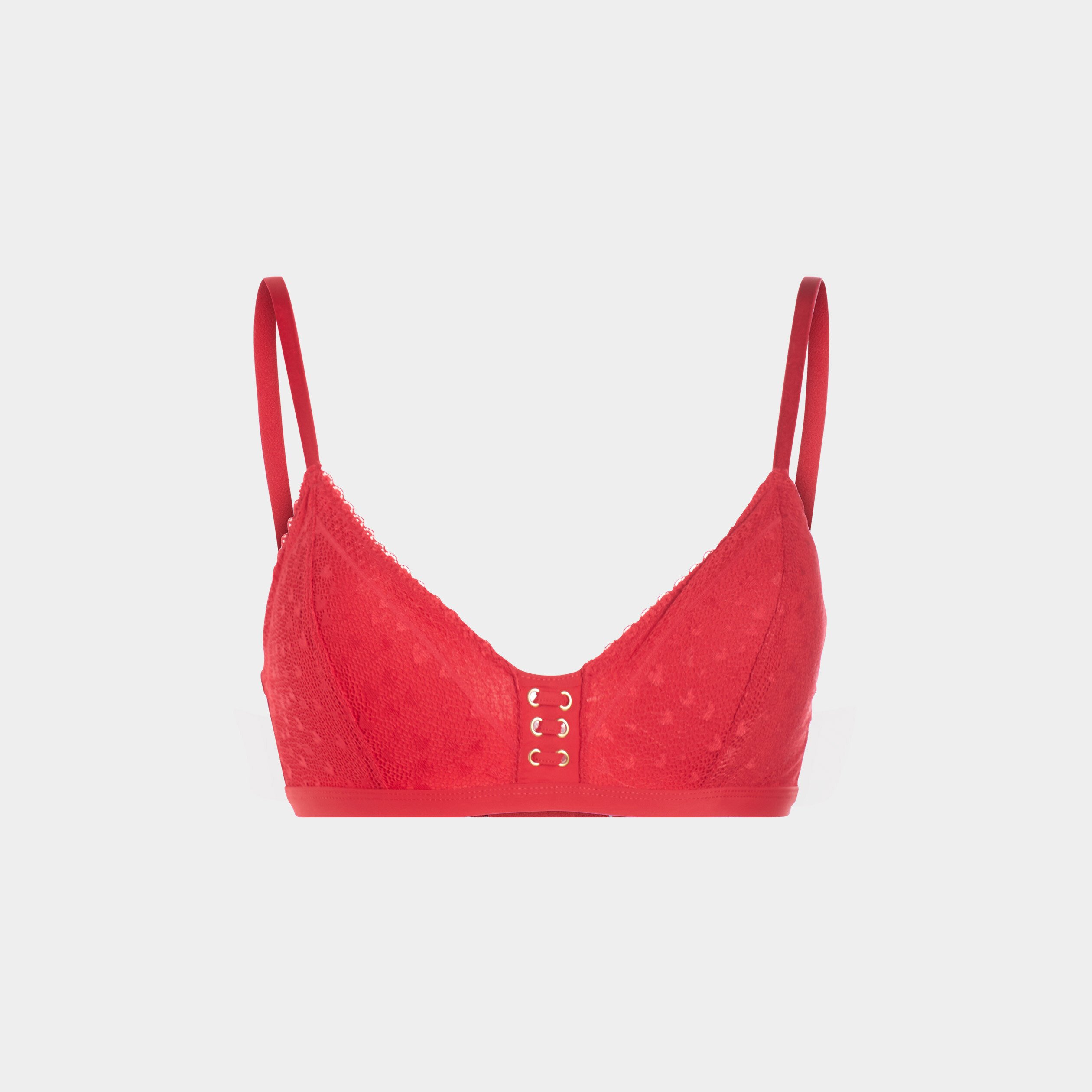 Soutien-gorge triangle paddé rose framboise femme | La Halle