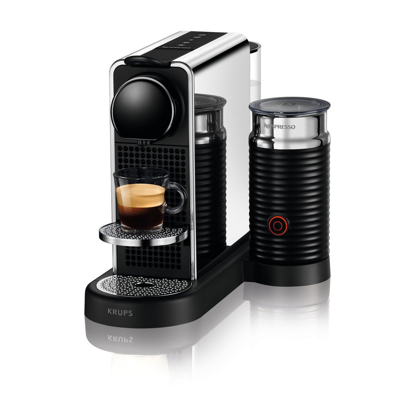 Krups Kapselmaschine XN630 Citiz Platinum & Milk, 100 ORIGINALE NESPRESSO-KAPSELN