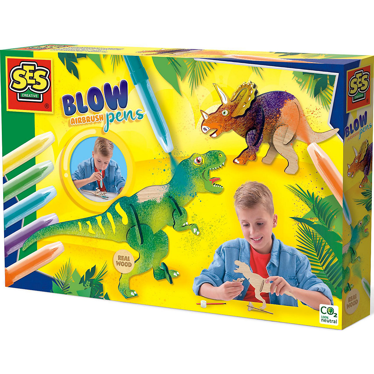 Kreativset Blow Airbrush Pens Dinos