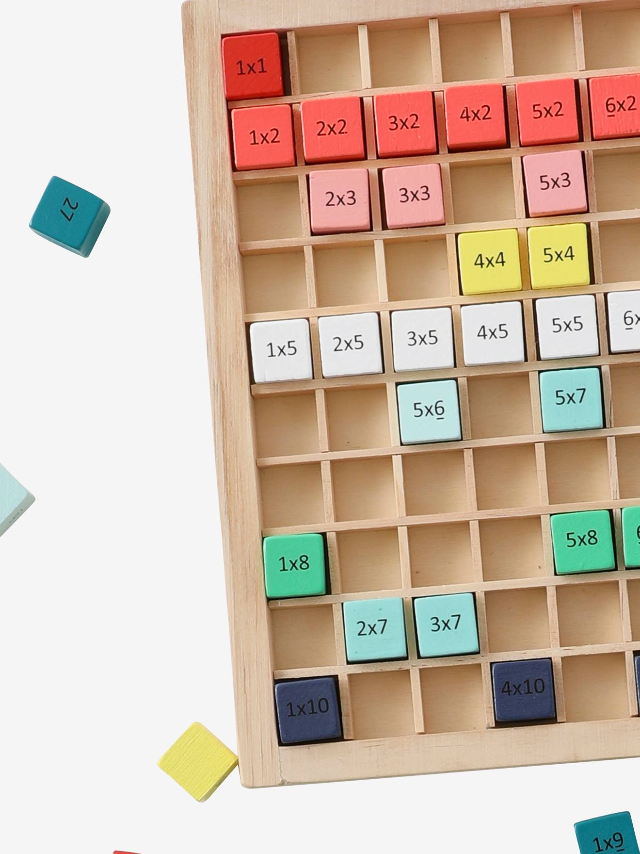 Vertbaudet Multiplikationsspiel, Holz FSC - mehrfarbig