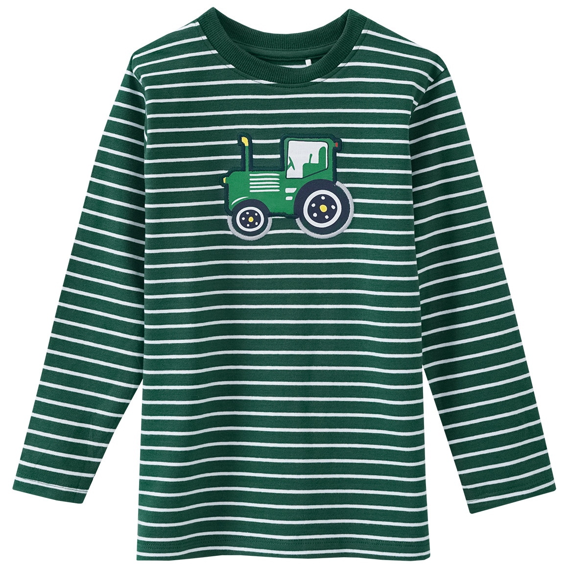 Kinder Langarmshirt mit Trecker-Applikation