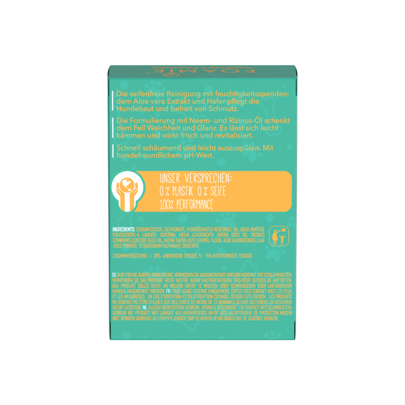 New Flag Fellpflege New Flag Foamie Hundeshampoo kurzes Fell 6 x 110 g