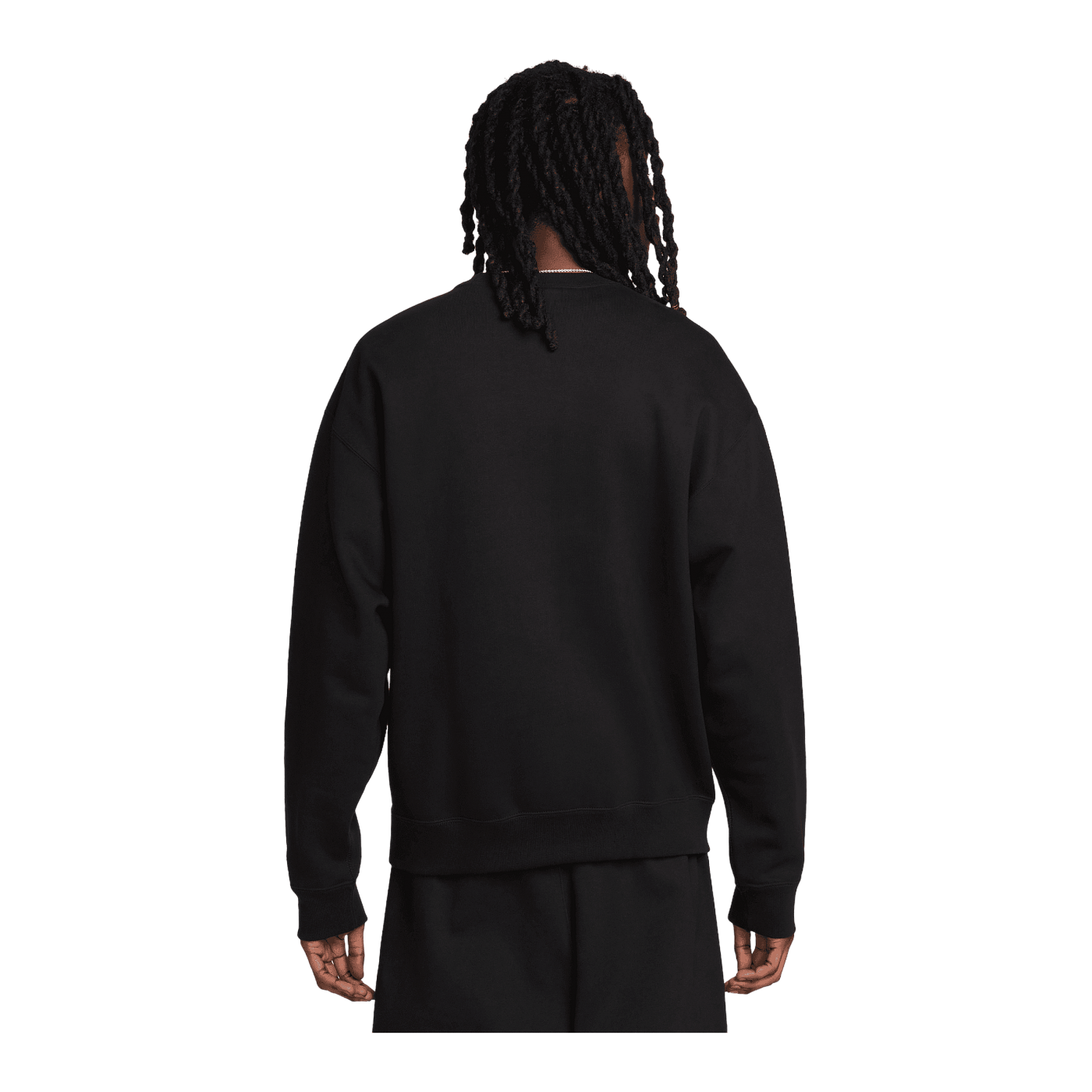 Nike Fleece Solo Swoosh Crew Sweatshirt Schwarz F010