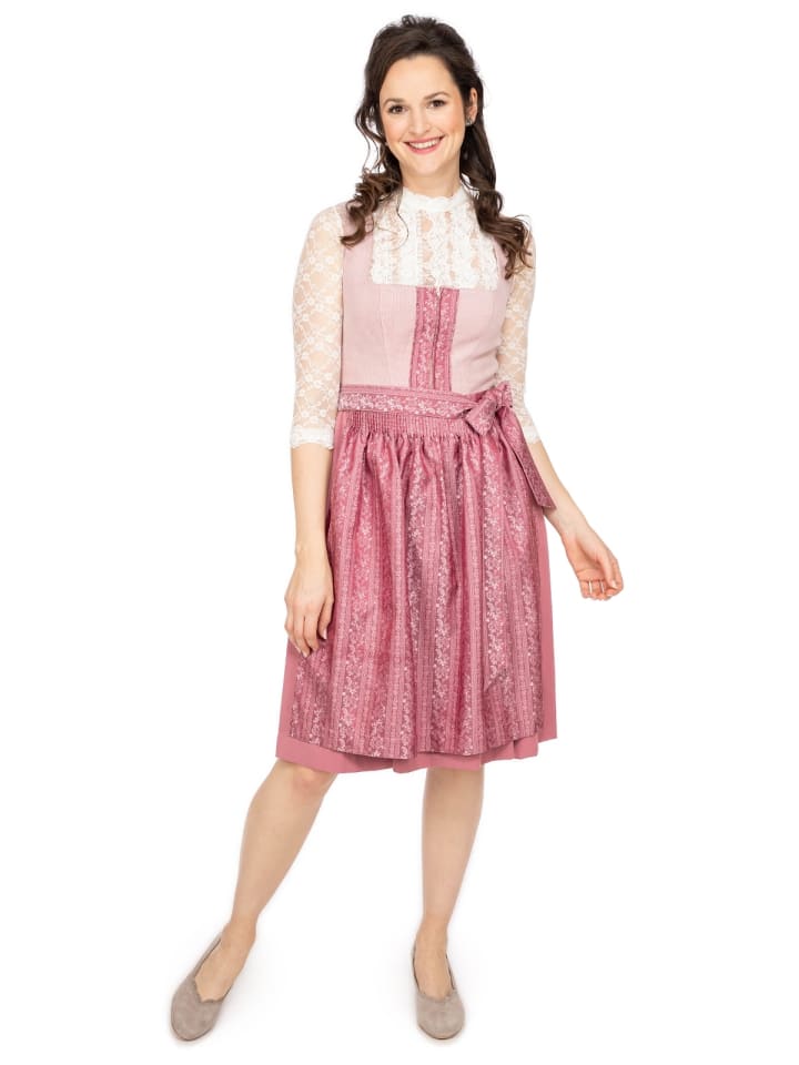 Spieth & Wensky Dirndl ASMARA in hellrosa günstig kaufen 48