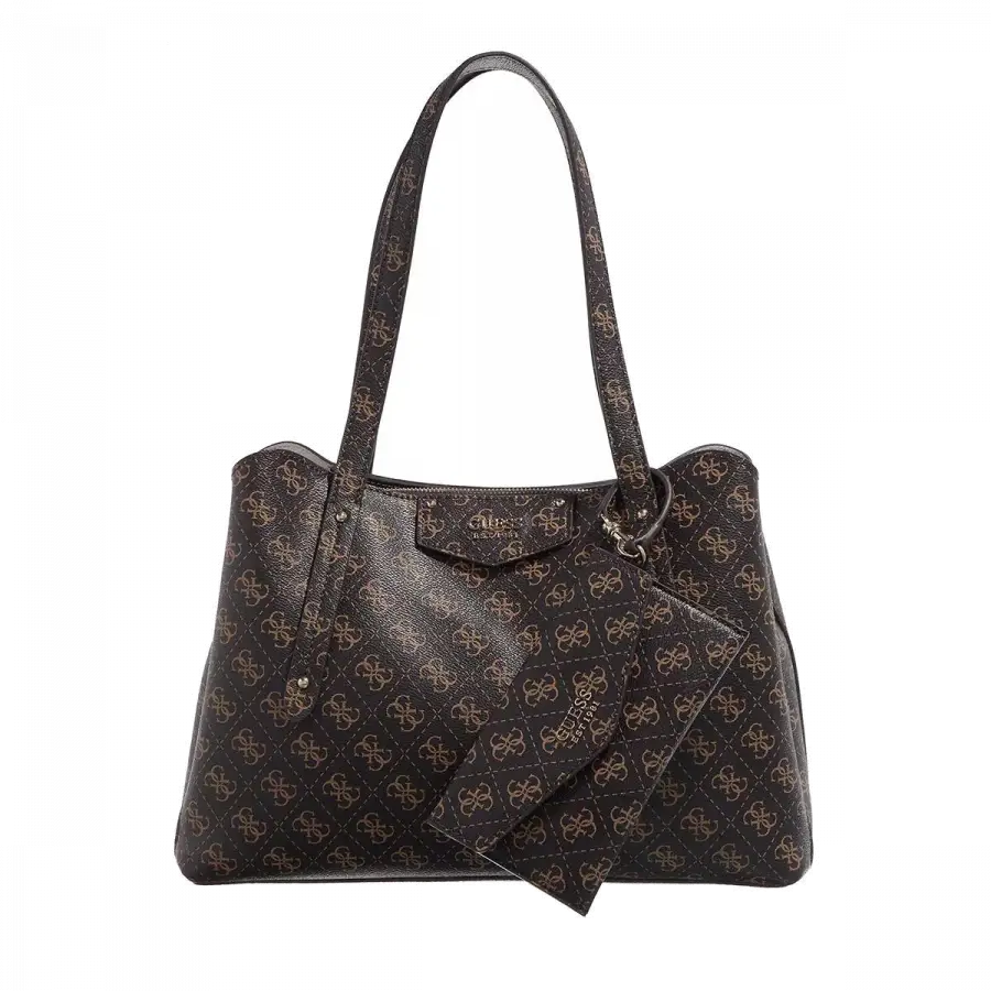 Guess - Guess Handle Bags Kunstleder Brown - braun