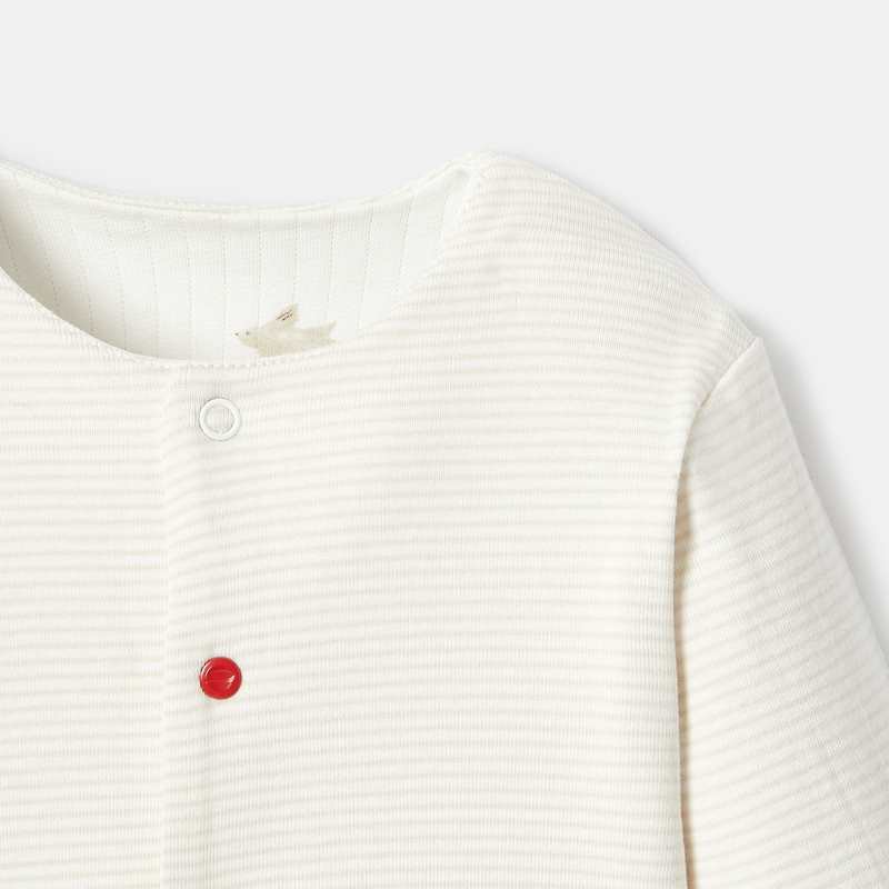 Gilet matelassé imprimé réversible beige naissance Absorba