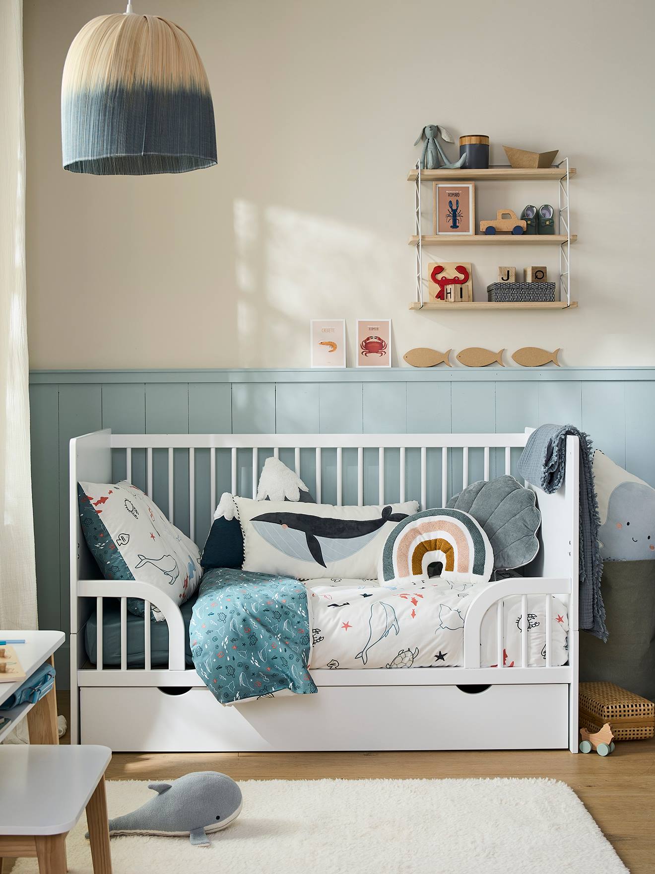 Vertbaudet 3-in-1-Kombibett HOLIDAYS vom Babybett zum Kinderbett - weiß