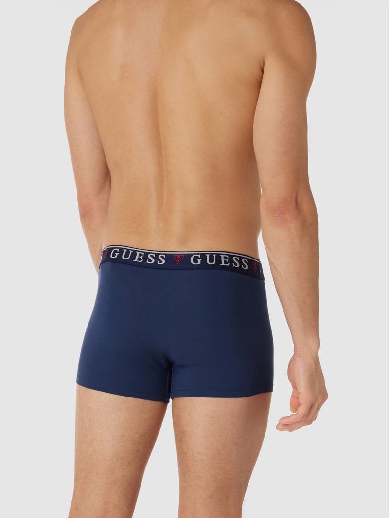 Trunks mit elastischem Logo-Bund im 3er-Pack in marineblau