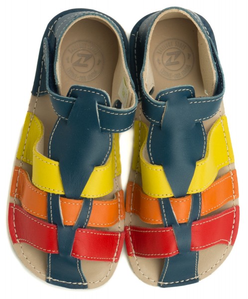 ZeaZoo ~ Sandale Marlin ~ Dunkelblau Regenbogen