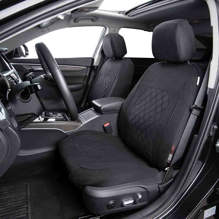 NORAUTO Sitzbezug für 2 Vordersitze, Design CERES, schwarz - ATU