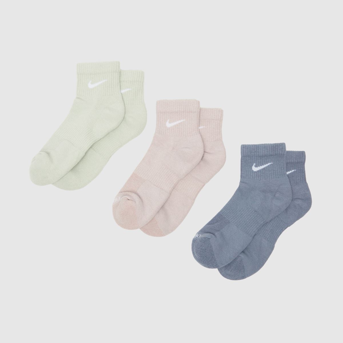 Nike multifärgade ankelstrumpor 3-pack