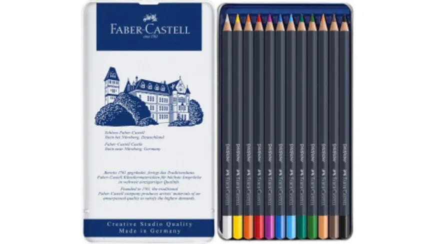 FABER-CASTELL  Farbstift Goldfaber 12-Metalletui