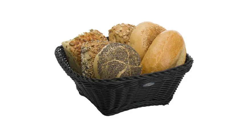 WESTMARK Brotkorb quadratisch 23x9cm schwarz