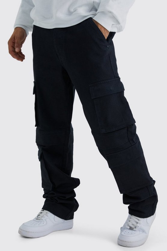 Tall lockere Cargo-Jeans mit Taschen