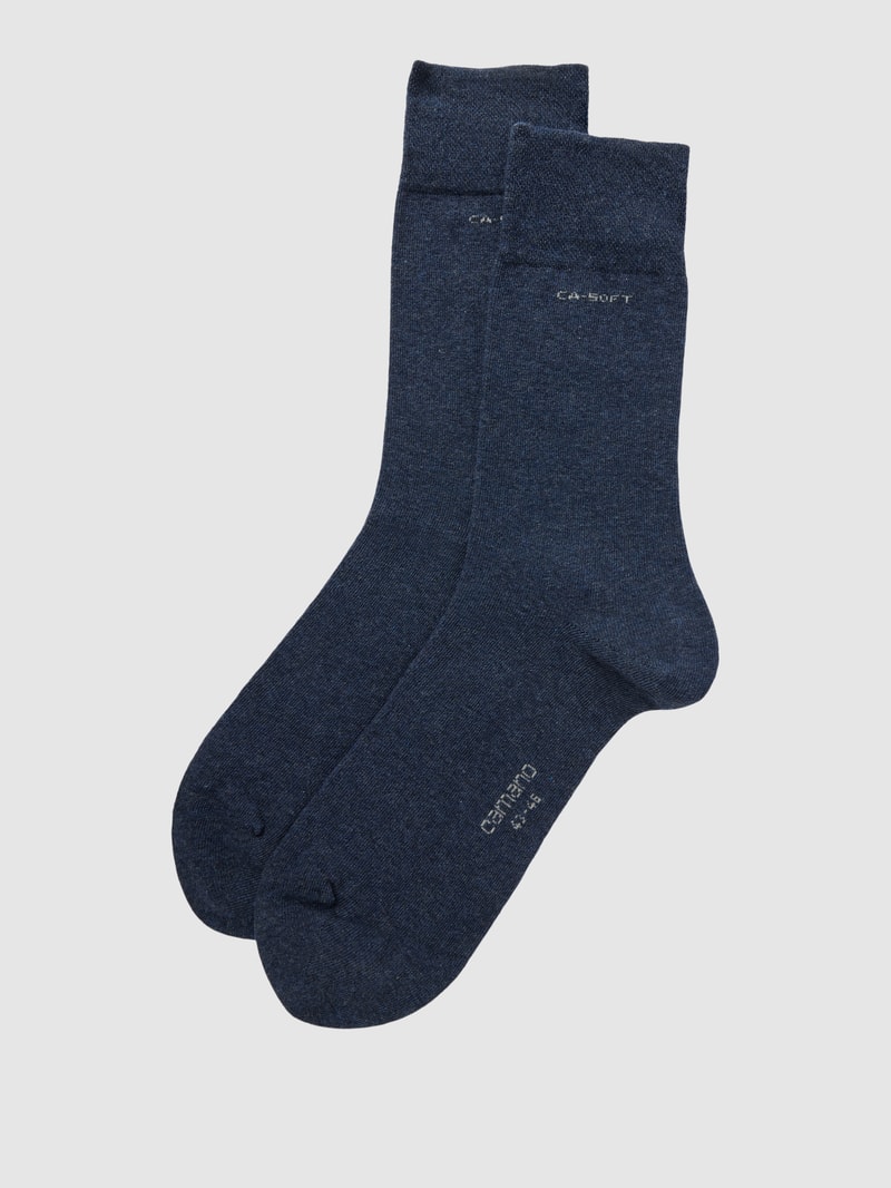 Socken in melierter Optik im 2er-Pack in weiß