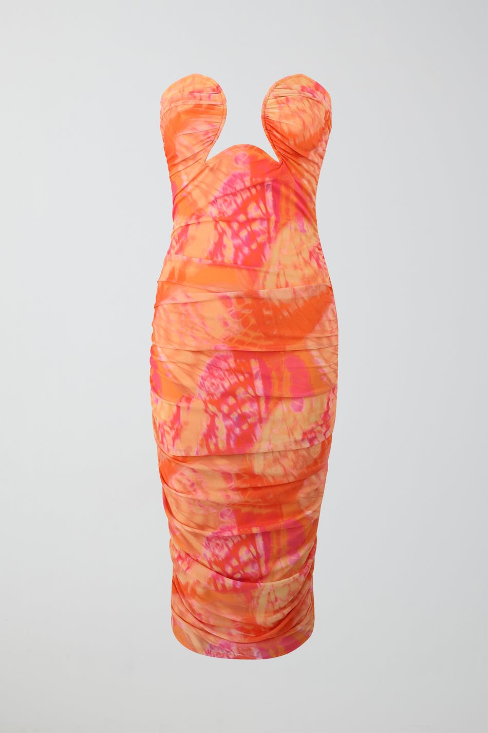 Ruched wire front dress