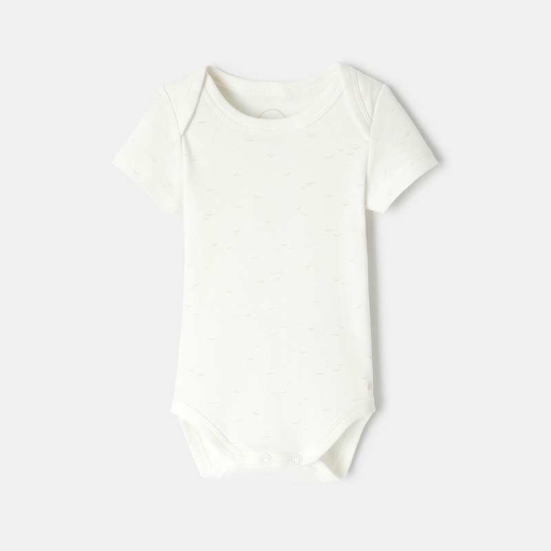 Lot de 3 bodies manches courtes en coton bio rose mixte Absorba