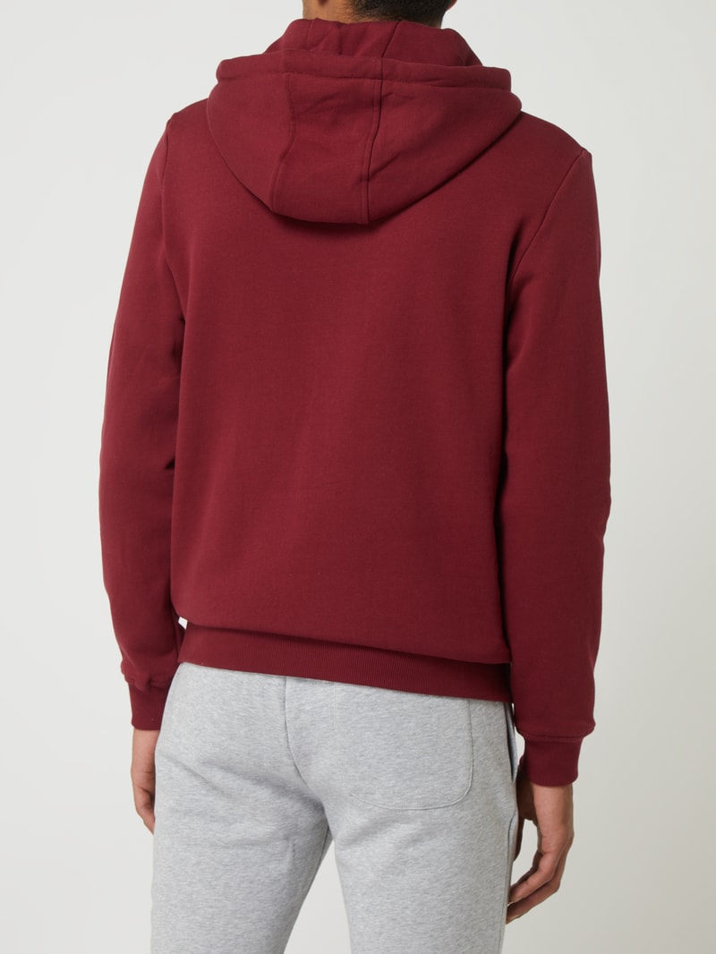 Hoodie aus Bio-Baumwolle in bordeaux rot