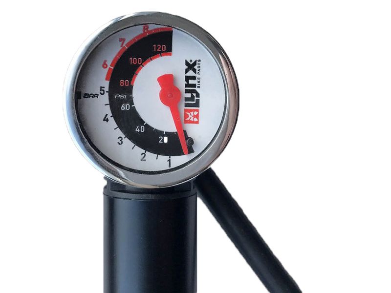 Lynx Mini Fahrradpumpe mit Manometer