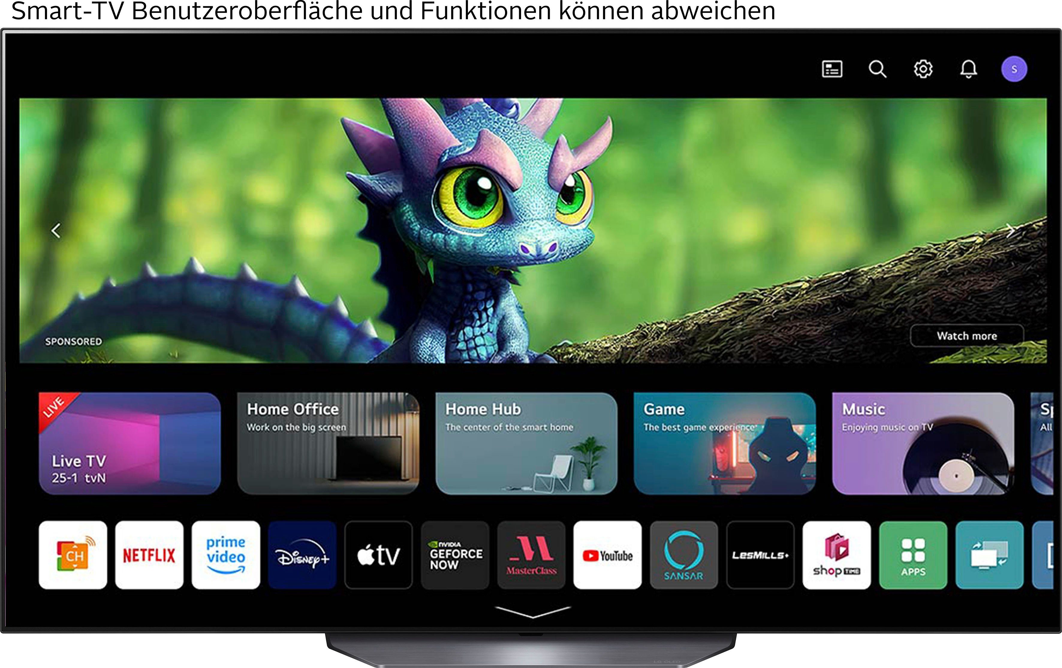 LG OLED55B39LA OLED-Fernseher (139 cm/55 Zoll, 4K Ultra HD, Smart-TV)
