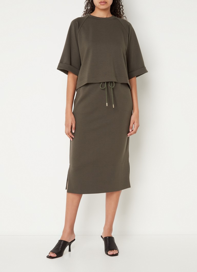 Cinque Ciine oversized crop τοπ με φερμουάρ