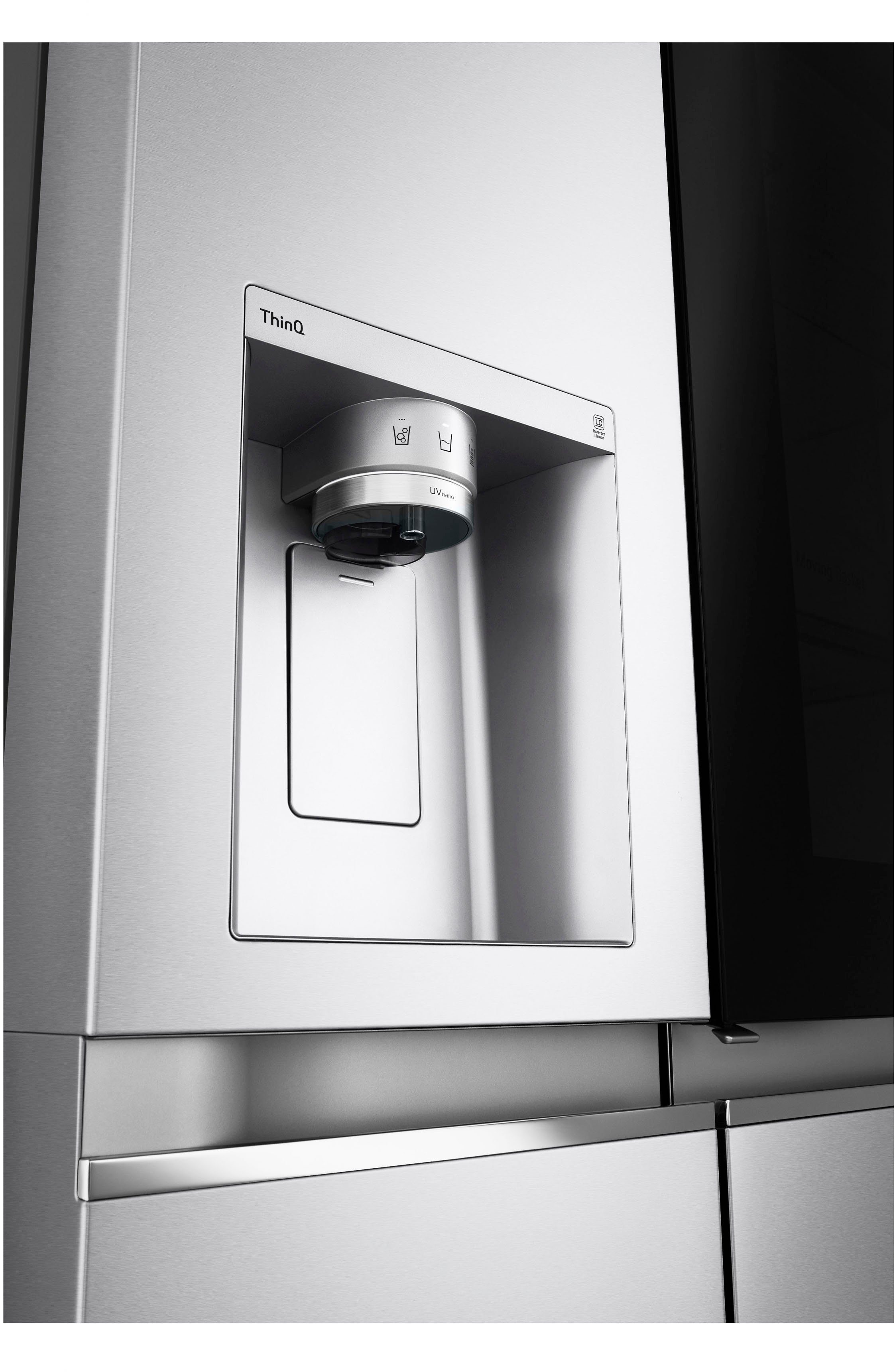 LG Side-by-Side GSXV91BSAF, 179 cm hoch, 91,3 cm breit, InstaView™