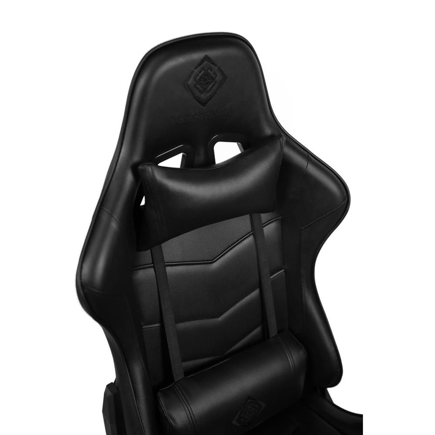 DELTACO Gaming-Stuhl Gaming Stuhl Jumbo Gamer Stuhl Kissen 110kg (kein Set), schw., extra groß, hohe Rückenlehne, inkl. 5 Jahre Herstellergarantie