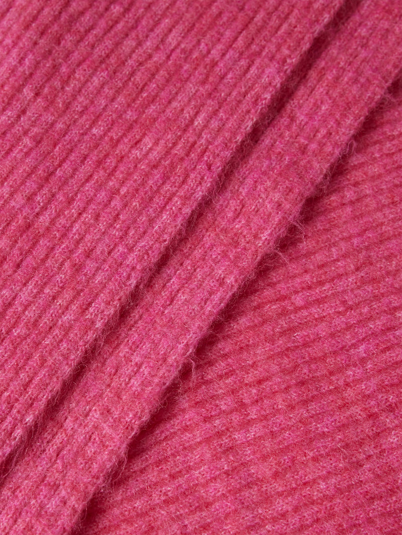 Schal mit Strukturmuster in pink meliert