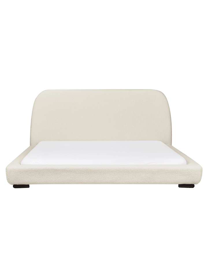 Beliani Doppelbett ROISEL in Beige/Schwarz - (W) 201 x (H) 101 x (L) 226 cm günstig kaufen onesize
