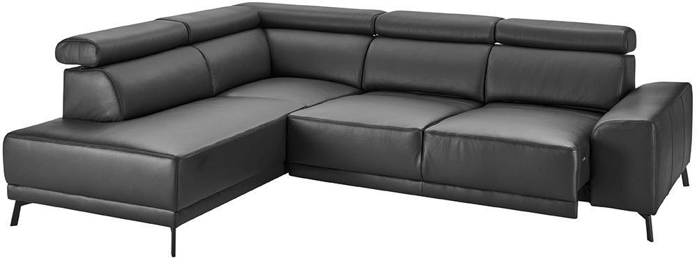 3C Candy Ecksofa Greve B/T/H: 249/209/79 cm, wahlweise mit motorischem Sitzvorzug, manuelle Kopfteilverstellung