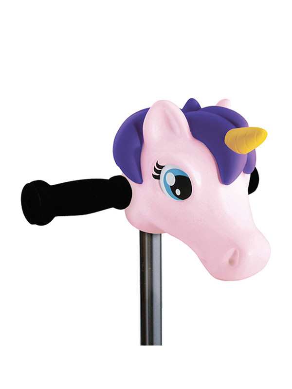Tête de trottinette licorne rose