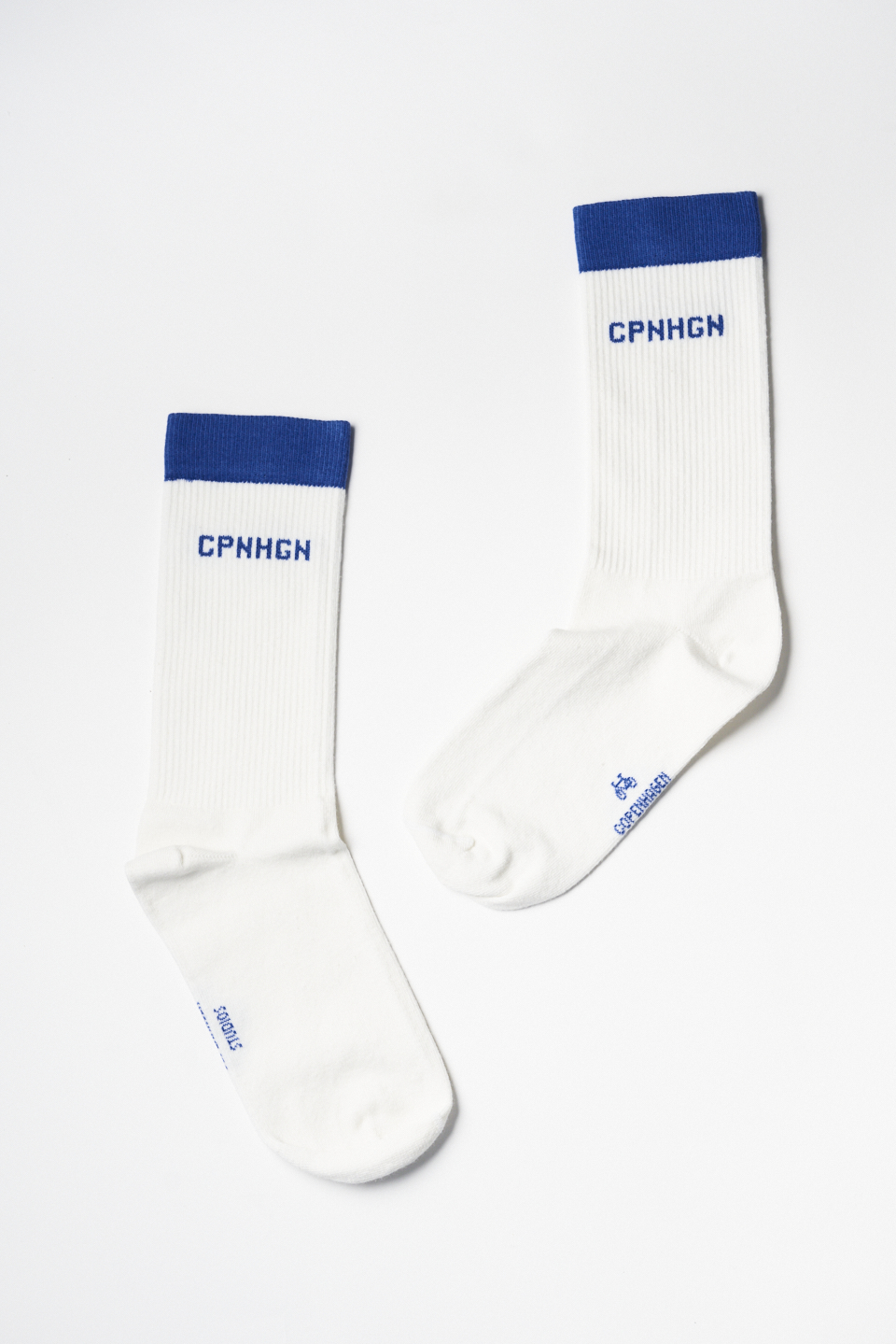 CPH SOCKS 2 cotton blend off white/blue