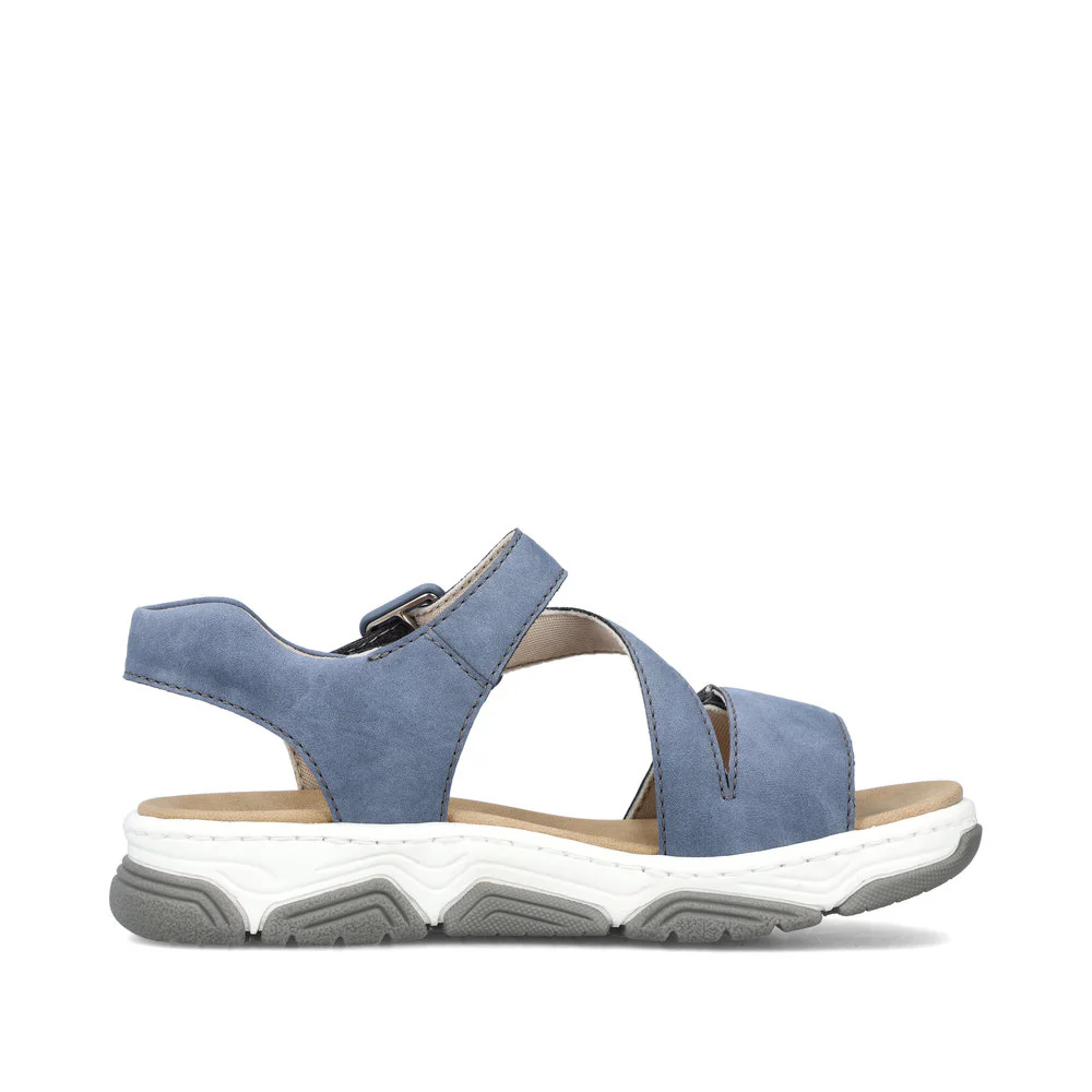 Rieker Damen Riemchensandalen schieferblau
