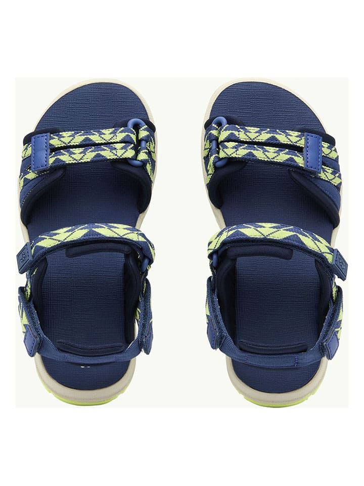 Jack Wolfskin Sandalen in Dunkelblau/Grün günstig kaufen