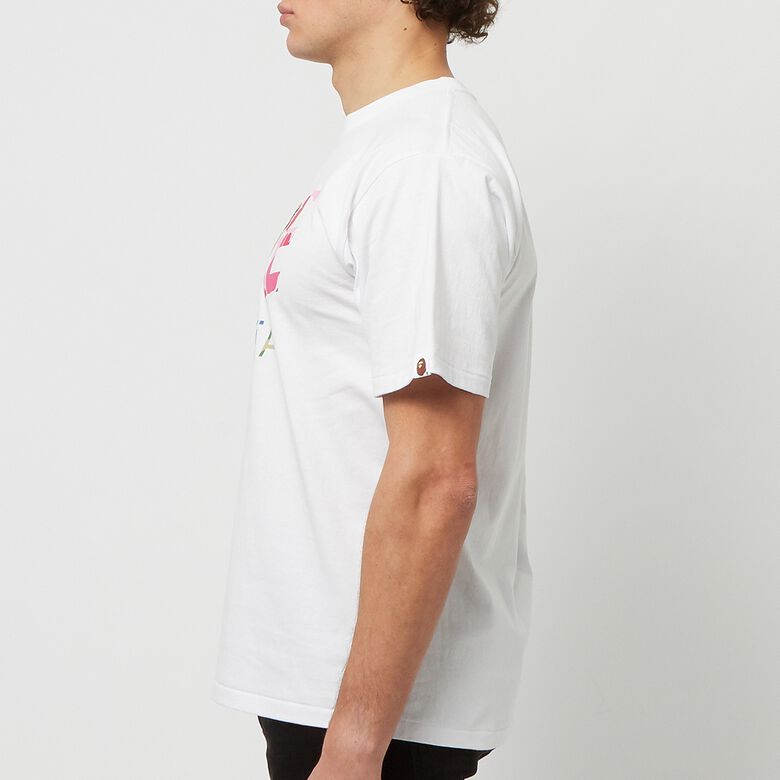A Bathing Ape ABC Camo Crazy Bape STA Logo Tee white