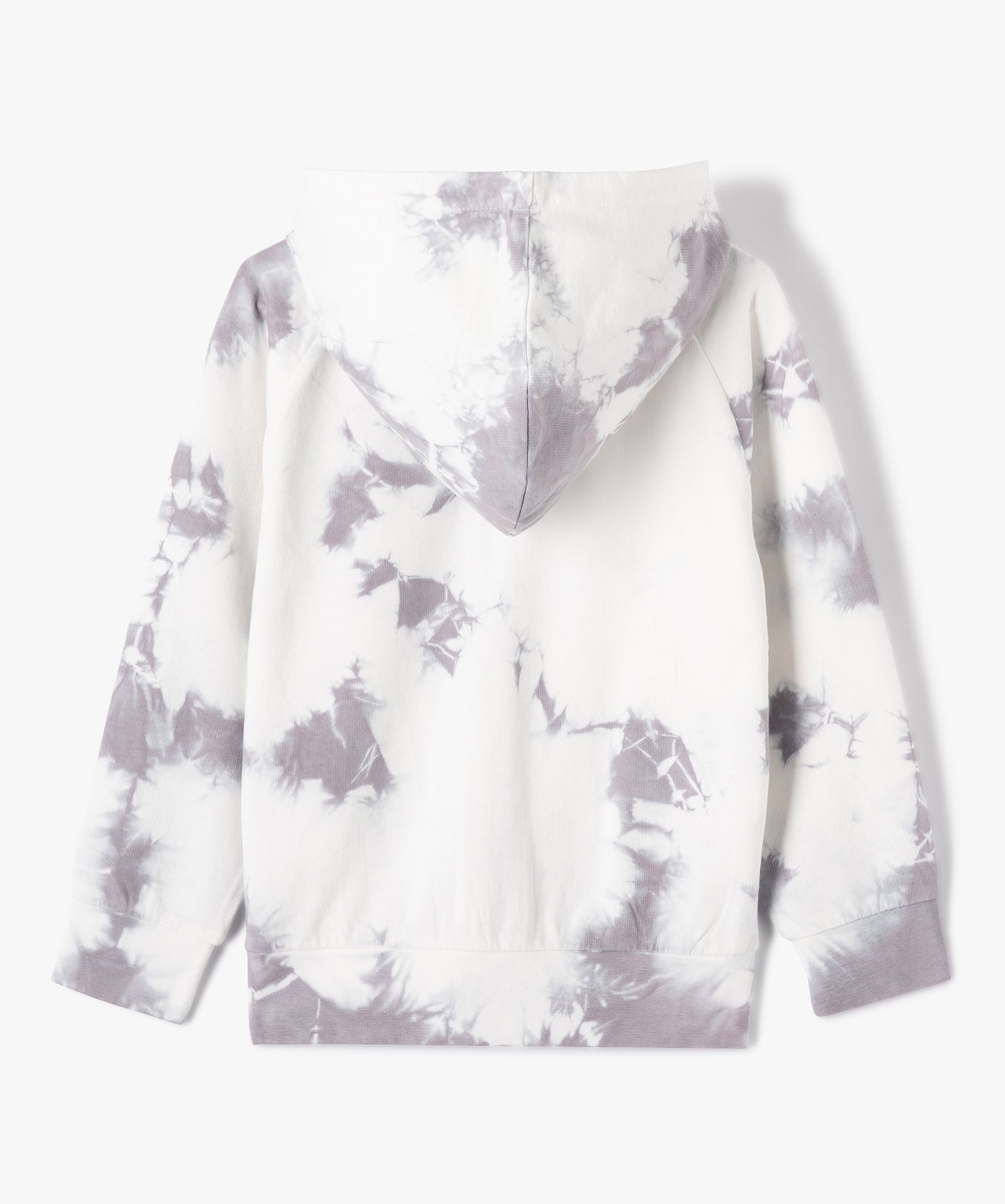 Sweat Garçon à capuche zippé imprimé esprit tie and dye imprime | GEMO