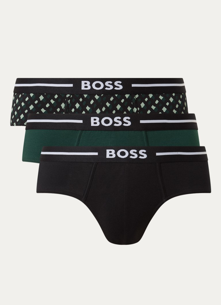 HUGO BOSS Biopamut alsónadrág 3 darabos kiszerelésben