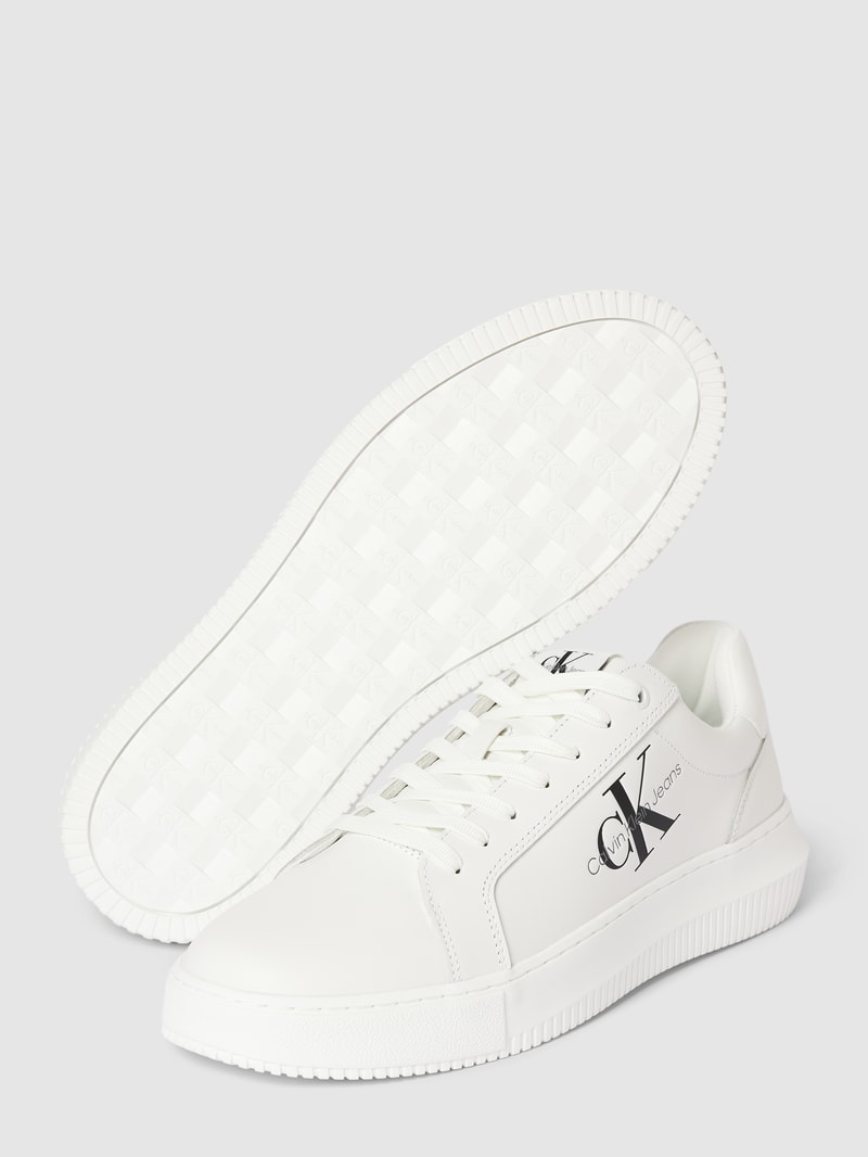 Sneaker mit Logo-Print Modell 'CHUNKY' in weiss