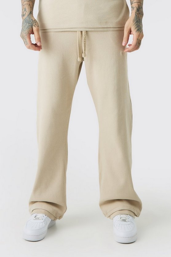 Tall gerippte Edition Jogginghose mit geteiltem Saum