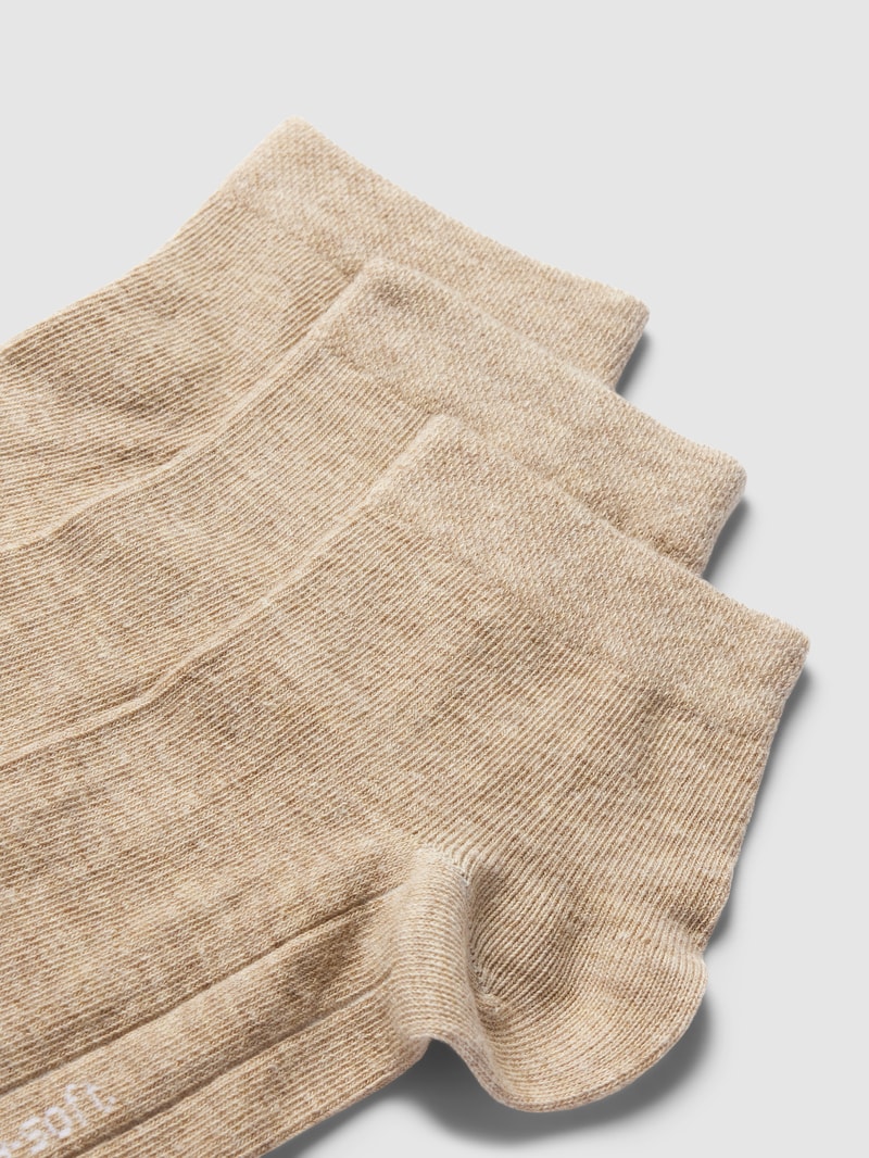 Socken mit Stretch-Anteil im 3er-Pack in beige