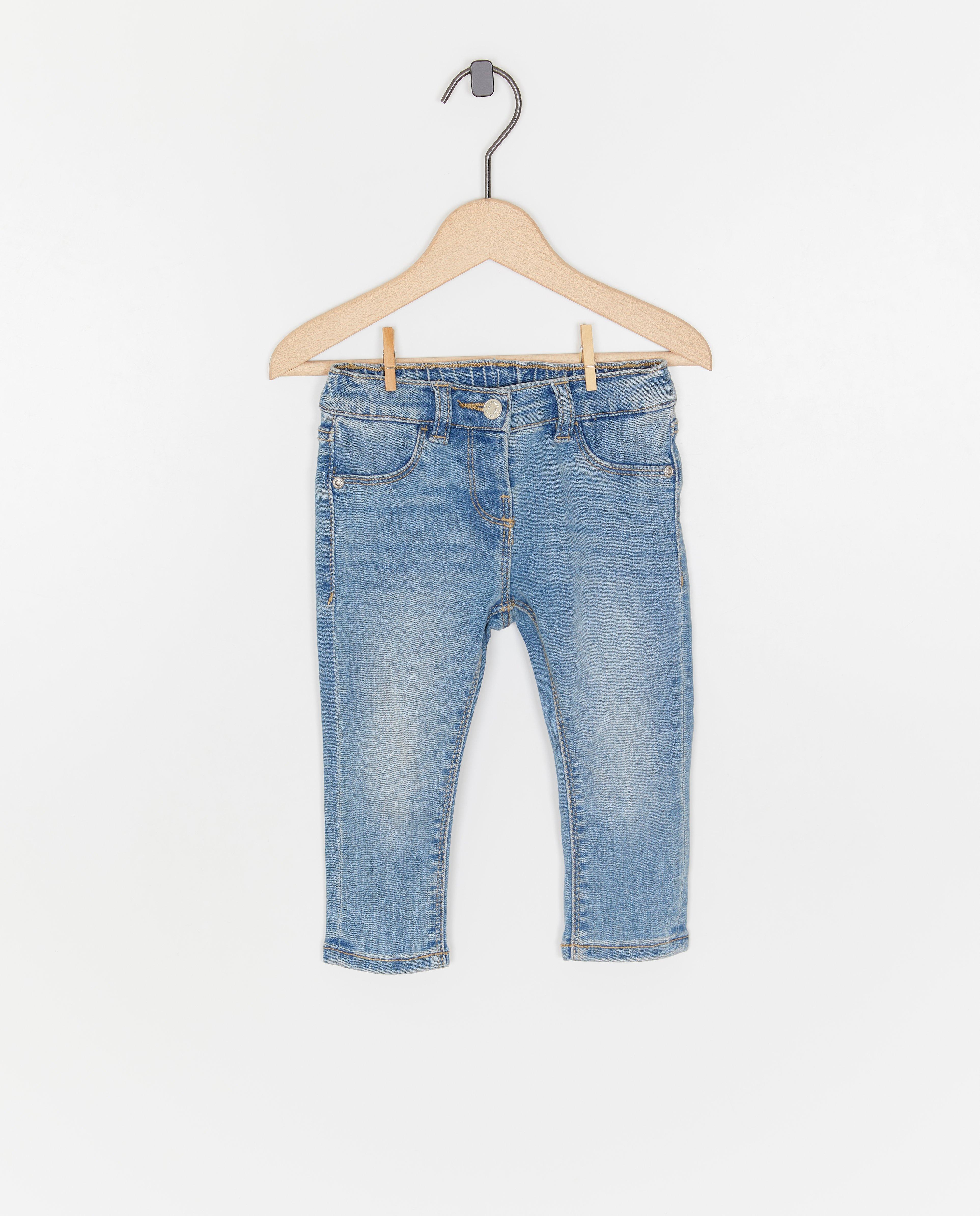 Blugi albastru deschis, croială skinny, albastru deschis