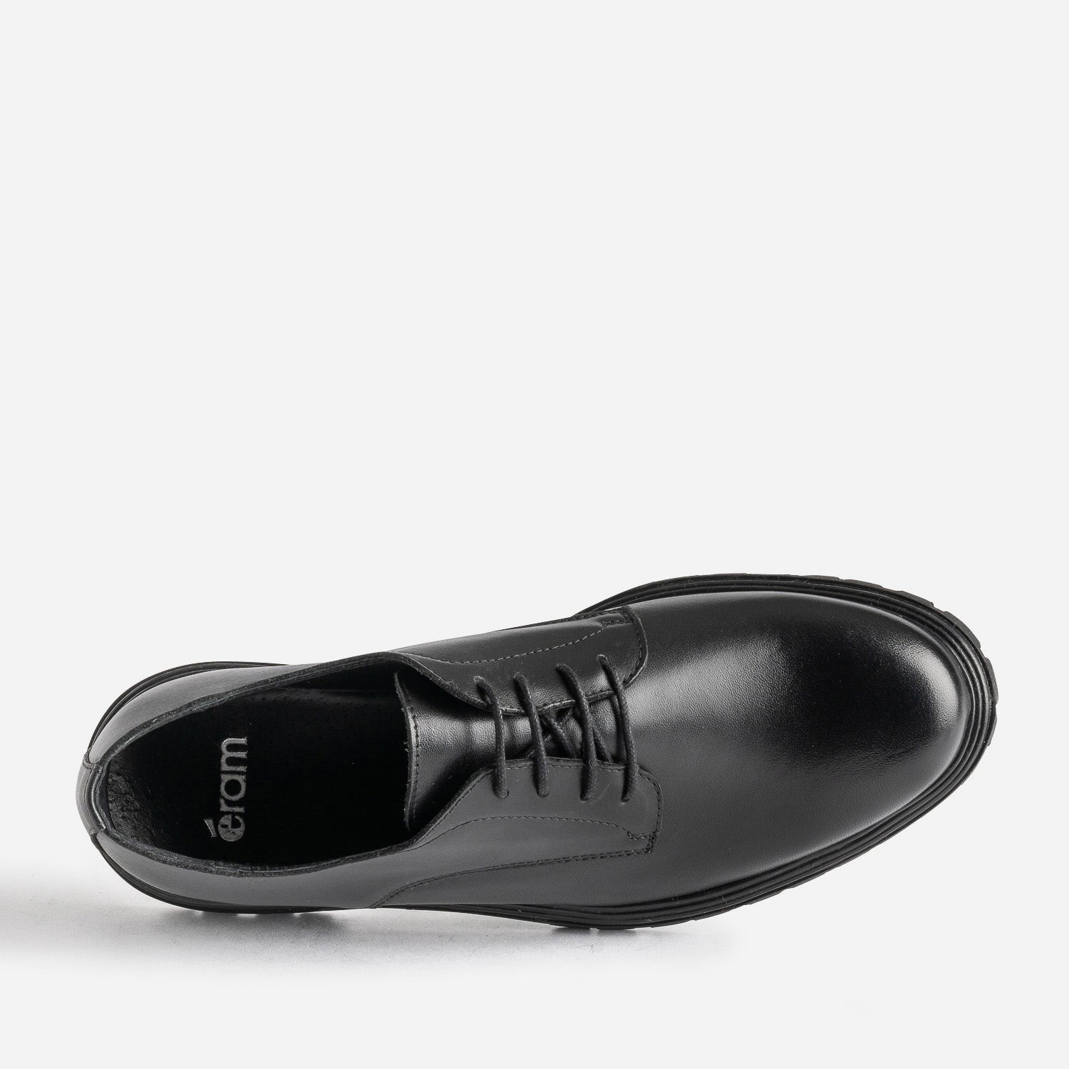 Derby noir cuir semelle crantée