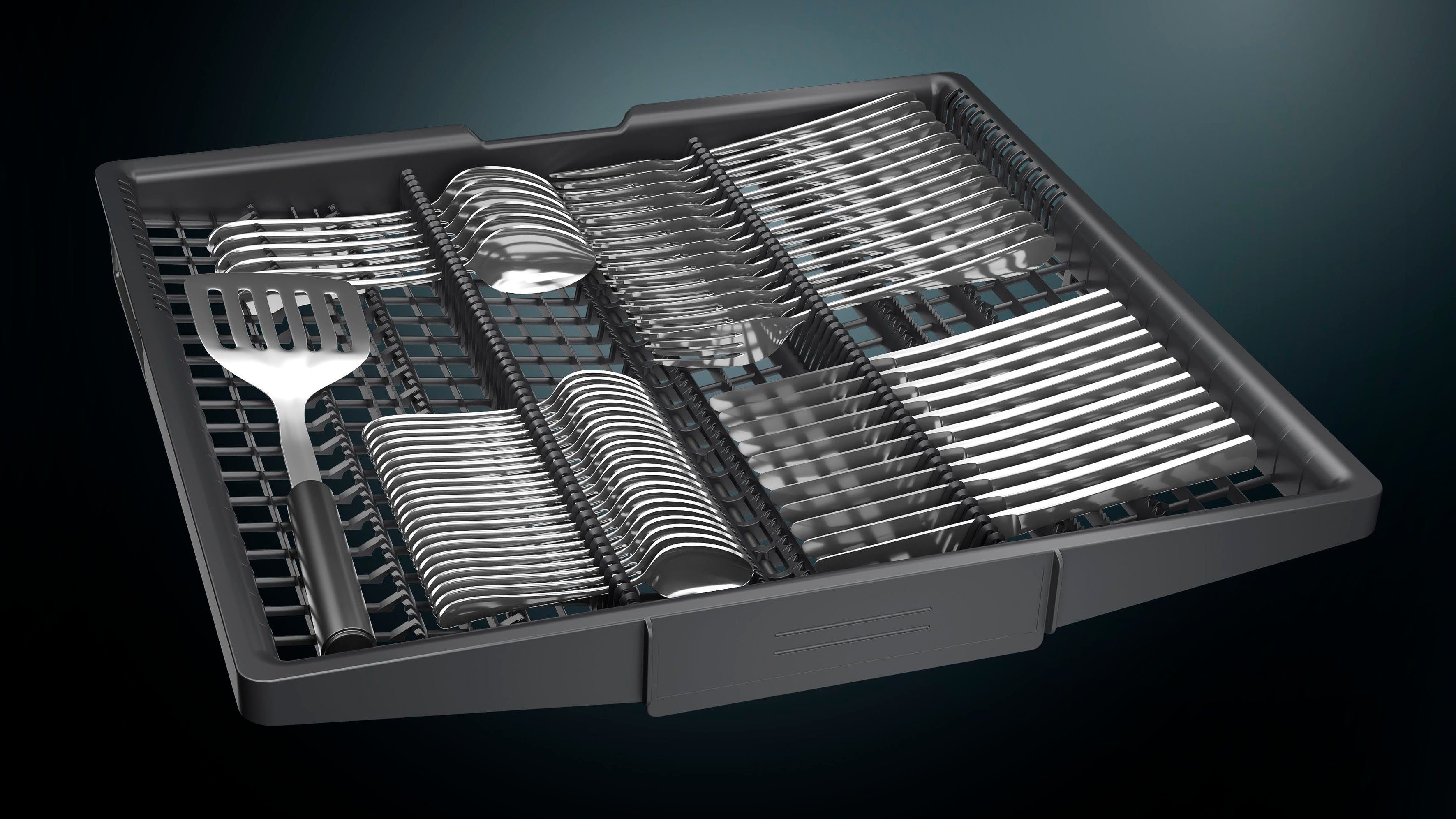 SIEMENS vollintegrierbarer Geschirrspüler iQ300, SX73HX60CE, 14 Maßgedecke, XXL-Geschirrspüler