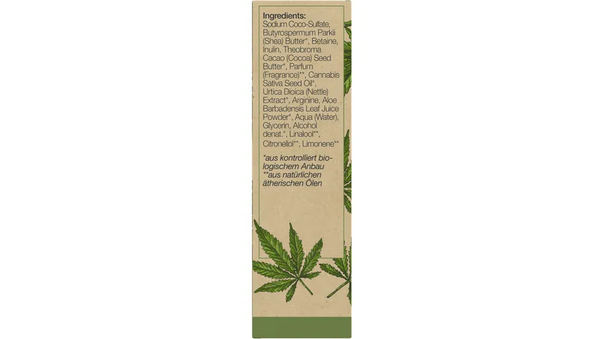 LOGONA Festes Pflege Shampoo Bio-Hanf & Bio-Brennnessel 60 g