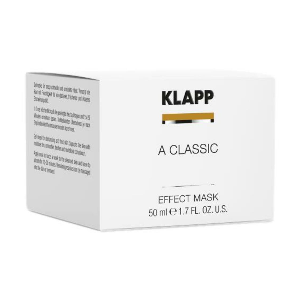 Máscara de efecto clásico Klapp